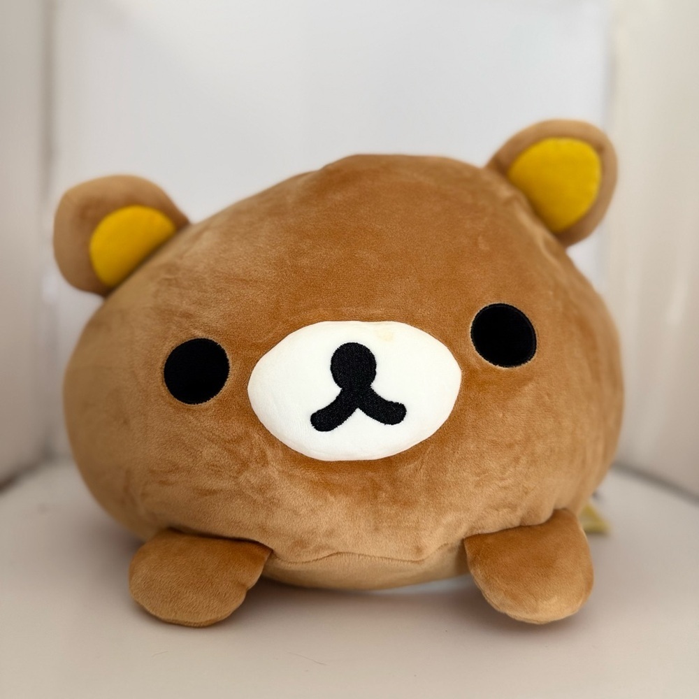 Rilakkuma San-X 15” Plush – Authentic Brown Bear Cushion Soft Squishy Pillow